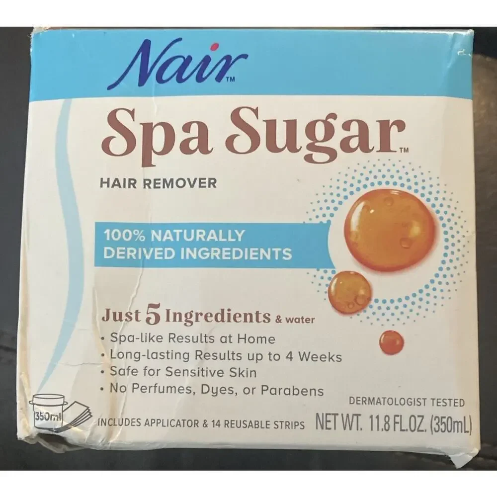 Nair Spa Sugar Hair Remover Kit, 3 Full Body Applications, 11.8 oz